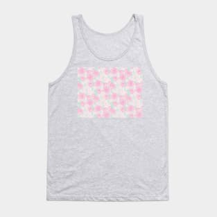 Pink and Mint Romantic Roses Tank Top